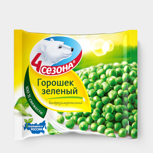 Зеленый горошек «4 сезона», 400 г