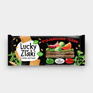 Хлебцы «Lucky Zlaki» зерновые Итальянские травы, 105 г
