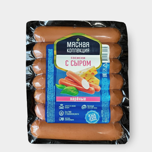 Сосиски «Мясная коллекция» с сыром, 300 г
