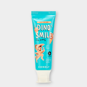 Детская гелевая зубная паста «DINO's SMILE» с кселитом и вкусом пломбира, 60 г