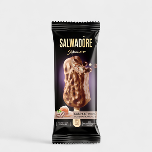 Мороженое «Salwadore» с соленой карамелью и злаковыми шариками в шоколаде, 80 г
