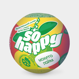 Бурлящий шар «SOHappy» Мохито Лайм, 120 г