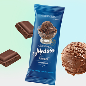 Мороженое «Medino» пломбир шоколадный, 400 г