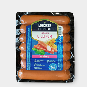 Сосиски «Мясная коллекция» с сыром, 300 г