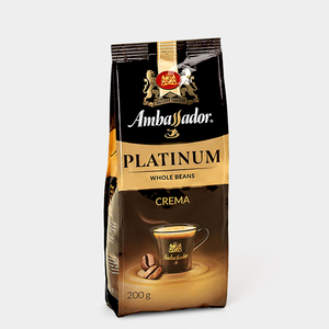 Кофе «Ambassador» Platinum Crema в зернах, 200 г