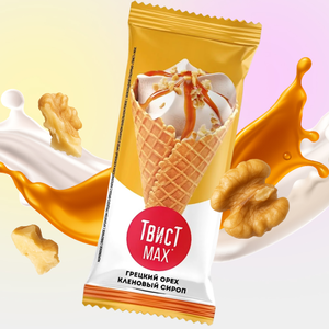 Мороженое «Твист MAX» Грецкий орех и кленовый сироп, 95 г