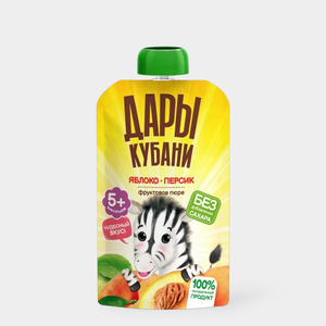 Пюре «Дары Кубани» Яблоко-персик, 90 г