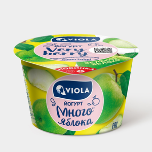 Йогурт 2.6% «Viola» Very Berry Зеленое яблоко 2,6%, 180 г