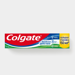 Зубная паста «Colgate» Тройное действие. Натуральная мята, 150 мл