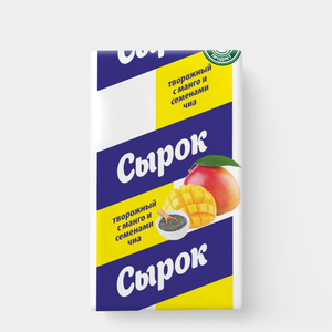 Сырок творожный 16.5% «СЫРКОФФ» с манго и семенами чиа, 90 г