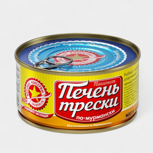 Печень трески «Вкусные консервы» по-мурмански, 185 г