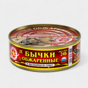 Бычки «Вкусные консервы» в томатном соусе, 240 г
