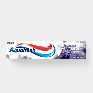 Зубная паста «Aquafresh» Активное отбеливание, 100 мл Зубная паста «Aquafresh» Активное отбеливание, 100 мл