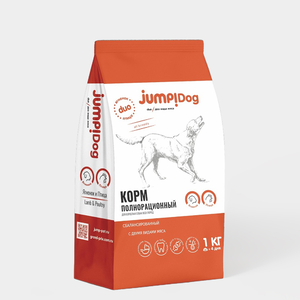 Корм для собак сухой «Jump» Duo с двумя видами мяса, 1 кг
