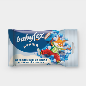 Драже «Babyfox» двухслойный шоколад в цветной глазури, 45 г