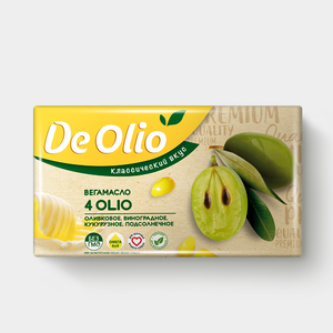 Крем на растительных маслах 72.5% «De Olio» 4 масла, 180 г