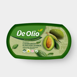 Крем на растительных маслах 72.5% «De Olio» со вкусом базилика, 220 г