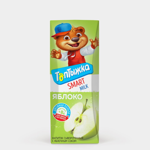 Напиток сывороточный «Топтыжка» Яблоко, 200 мл