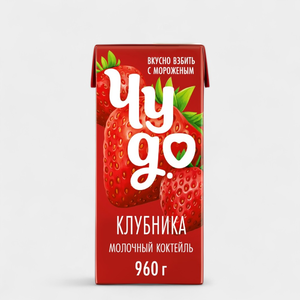 Коктейль молочный 2% «Чудо» Клубника, 960 г