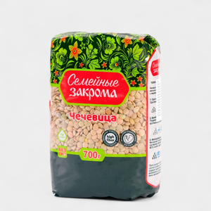 Чечевица зеленая «Семейные закрома», 700 г