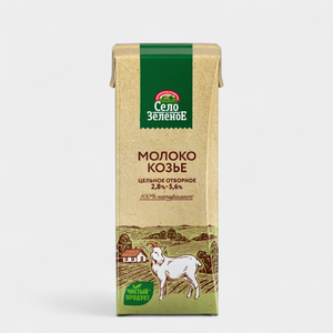 Молоко козье «Село Зеленое» отборное Slim Leaf, 2,8-5,6%, 200 г