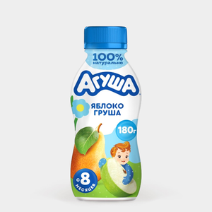 Йогурт питьевой 2.7% «Агуша» Яблоко-груша, 180 г
