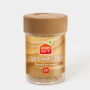 Зубочистки «DOMHIT» бамбуковые, 200 шт