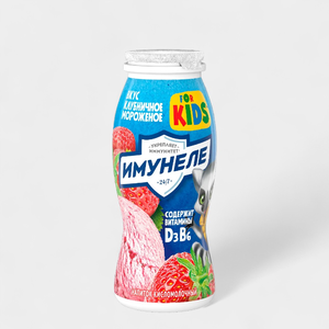 Кисломолочный напиток 1.5% «Имунеле for Kids» Клубничное мороженое, 100 г