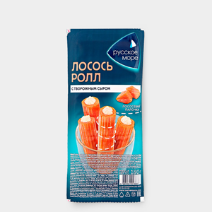 Лососевые палочки «Русское море» Лосось-ролл с сыром, 180 г
