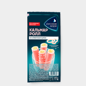 Кальмар ролл «Русское море» со сливочным сыром, 180 г