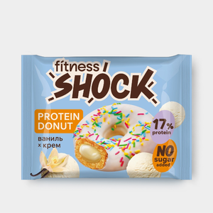 Донат «FitnesSHOCK» с ванильной начинкой, 70 г