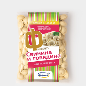 Пельмени «ФабрикантЪ» Свинина и говядина, 900 г