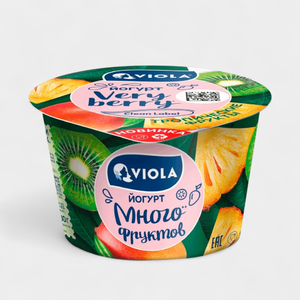 Йогурт «Viola» с тропическими фруктами, 180 г