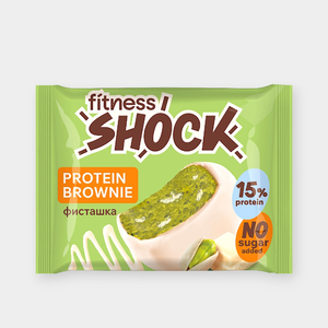 Брауни «FitnesSHOCK» «Белый шоколад и фисташка», 50 г