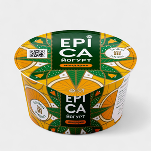 Йогурт 4.8% «Epica» с мандарином, 130 г