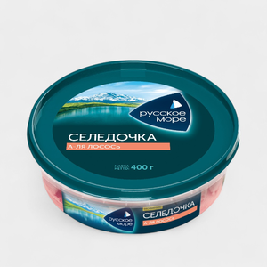 Филе-кусочки сельди «Русское море» «А-ля лосось», 400 г