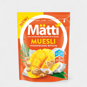 Мюсли «Matti» Тропические фрукты, 250 г