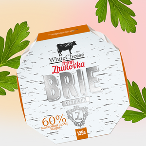 Сыр 60% «White Cheese From Zhukovka» Бри с плесенью, 125 г