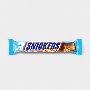 Шоколадный батончик «Snickers» Криспер, 3шт, 60 г Шоколадный батончик «Snickers» Криспер, 3шт, 60 г