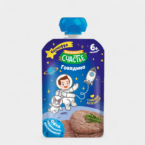 Пюре детское «Маленькое счастье» Говядина, 80 г