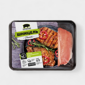 Шницель свиной «Боровково» охлажденный, 400 г Шницель свиной «Боровково» охлажденный, 400 г