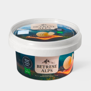 Масло сливочное 72.5% «BETRESE ALPS» Ароматное, с черным перцем и солью, 110 г Масло сливочное 72.5% «BETRESE ALPS» Ароматное, с черным перцем и солью, 110 г