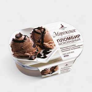 Пломбир шоколадный «Петрохолод» с «шоколадным» топпингом, 400 г Пломбир шоколадный «Петрохолод» с «шоколадным» топпингом, 400 г