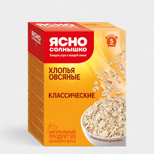 Хлопья овсяные «Ясно солнышко» Классические, 700 г Хлопья овсяные «Ясно солнышко» Классические, 700 г