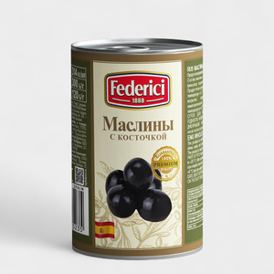 Маслины «Federici» с косточкой, 300 г Маслины «Federici» с косточкой, 300 г