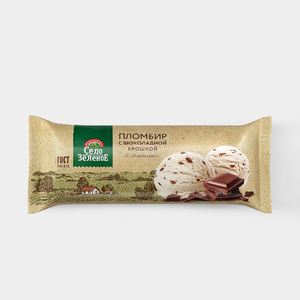 Пломбир «Село Зеленое» с шоколадной крошкой, 400 г Пломбир «Село Зеленое» с шоколадной крошкой, 400 г
