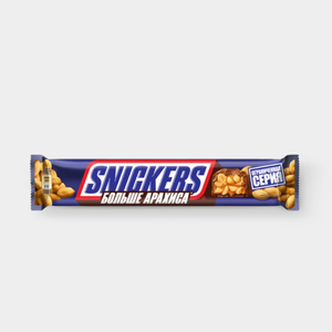 Шоколадный батончик «Snickers» Больше арахиса, 87 г Шоколадный батончик «Snickers» Больше арахиса, 87 г