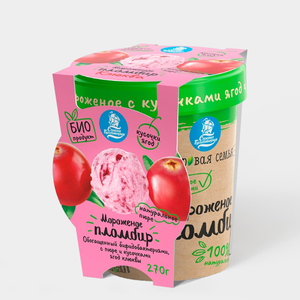 Мороженое «Солнечный день» Здоровая семья Клюква, 270 г
