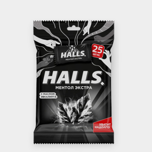 Карамель леденцовая «Halls» со вкусом Ментол-экстра, 67 г