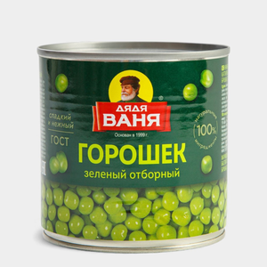 Зеленый горошек «Дядя Ваня», 400 г